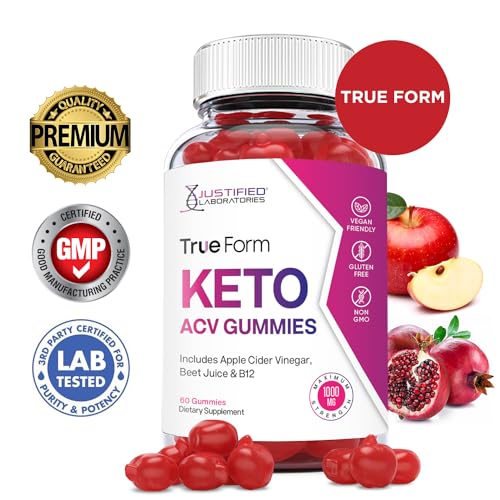 Justified Laboratories True Form Keto ACV Gummies 1000MG Vegan Non GMO Justified LaboratoriesAu supplements