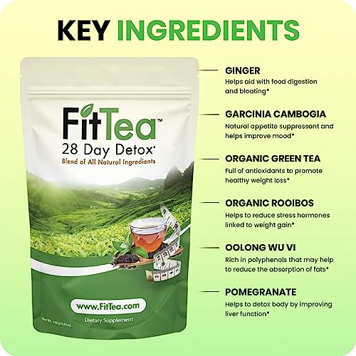 The ORIGINAL FitTea 14 Day Detox Tea for Weight Loss and Belly Fat - Detox Cleanse FitTeaUS supplements
