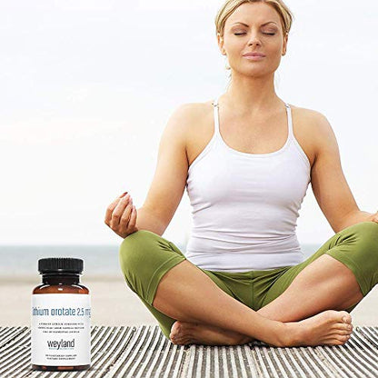 Lithium Orotate 2.5mg (1 Bottle), 60 Vegetarian Capsules, Lithium Supple Weyland Brain NutritionUS supplements