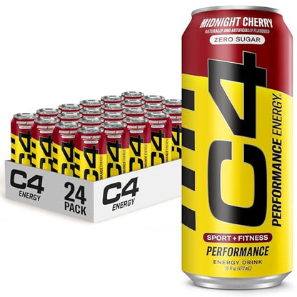 C4 Energy Carbonated Zero Sugar Energy Drink, Pre Workout Drink + Beta Alanine, Midnight CellucorUS supplements