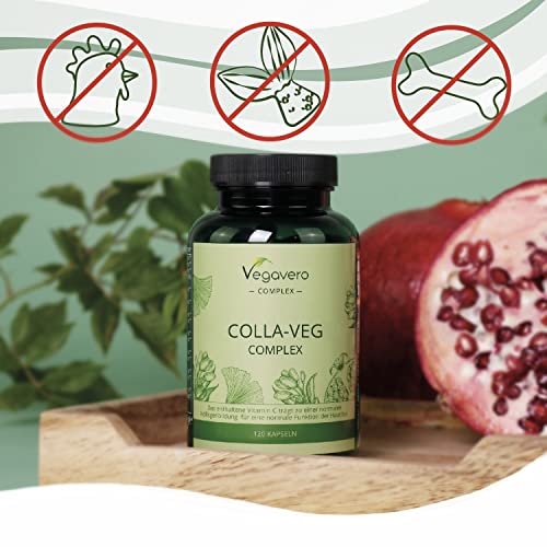 Vegavero Vegan Collagen Supplement | 2000mg | Complex with L-Lysine, L-Proline, Vitamin C (Acerola) & Superfoods Extracts | NO Additives, Lab-Tested | 120 Capsules VegaveroAu supplements