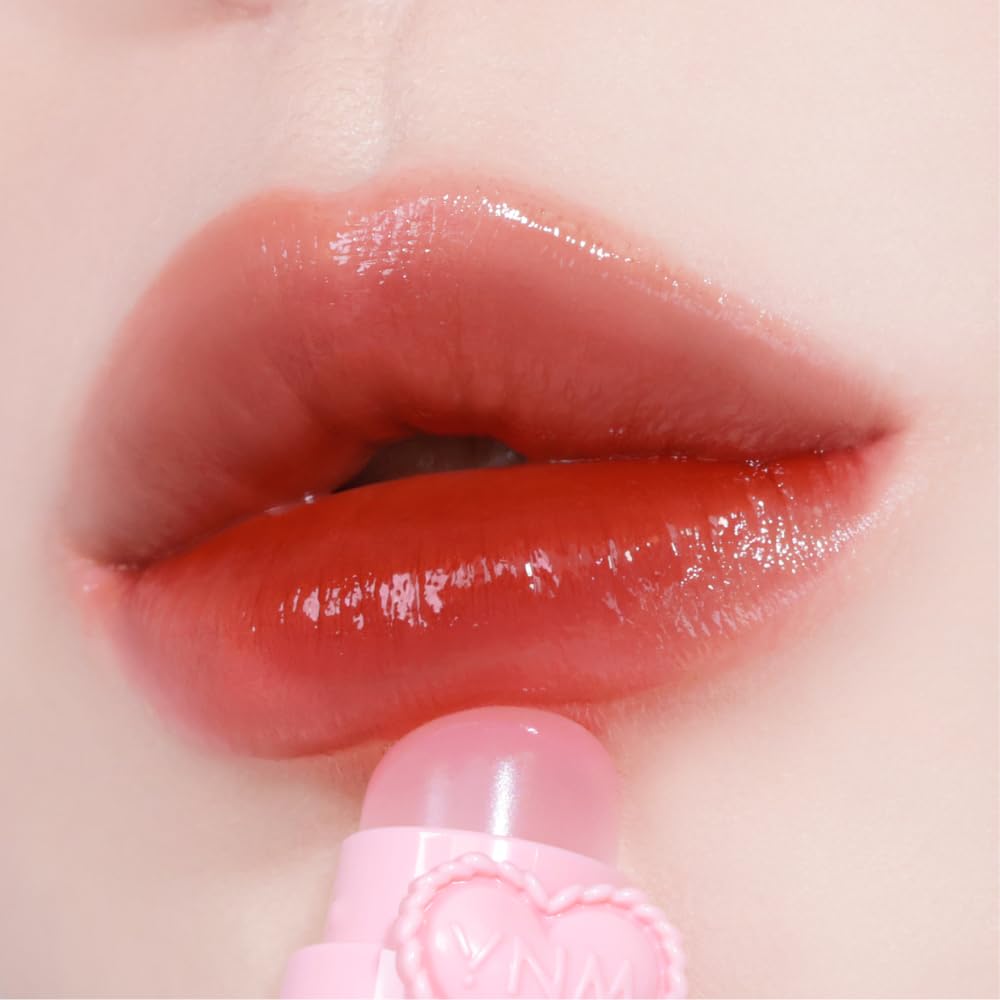 YNM Heart Jelling Tint, PEPPER JELLING, Silicone Lip Brush Included, K-Beauty, Non-Sticky, Moisturizing, Smudge-Proof, Korean Lip Tint, Long-Lasting, Vivid Color, 0.09 oz YNMAu supplements