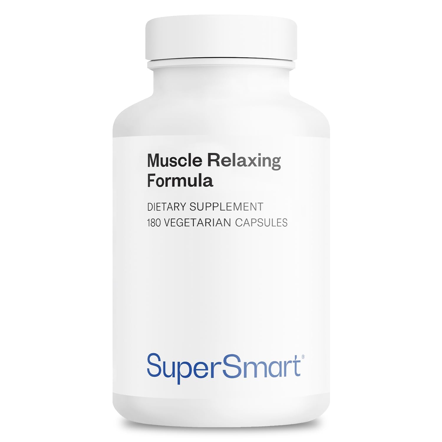 Supersmart - Muscle Relaxing Formula (Advanced Complex) - with Magnesium, Calcium, Vitamin E, Plants Extracts | Non-GMO & Gluten Free - 180 Vegetarian Capsules SupersmartAu supplements