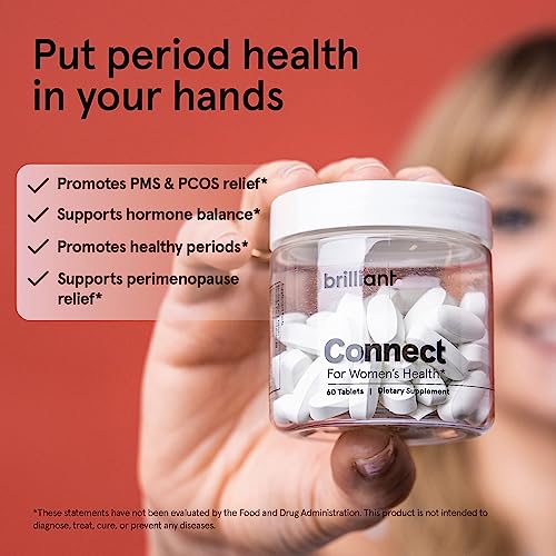 Brilliant Connect Period Health Supplement – Promotes Relief from Cramps, Fatigue Feel BrilliantUS supplements