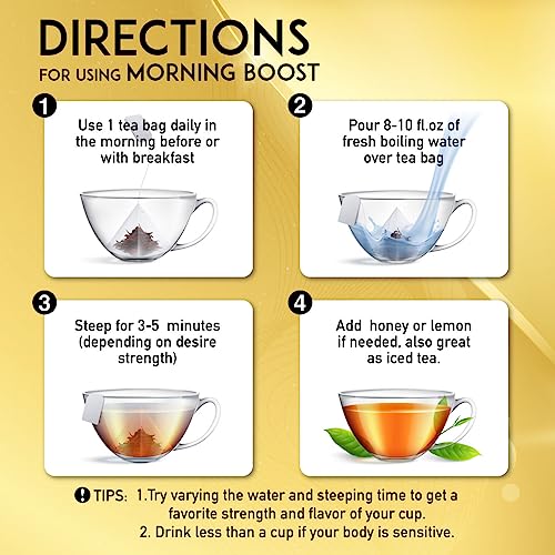 EVERLONG Detox Tea 28 Day Morning Boost Tea and Night Cleanse Tea, Burn Fat and Boost EVERLONGUS supplements