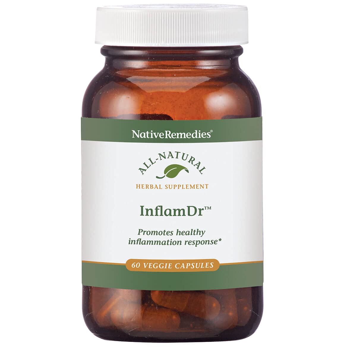 Native Remedies Inflam Dr. - All Natural Herbal Supplement Promotes Healthy Inflammation Response - Helps Fight Oxidative Stress to Cells - 60 Veggie Caps Native RemediesAu supplements