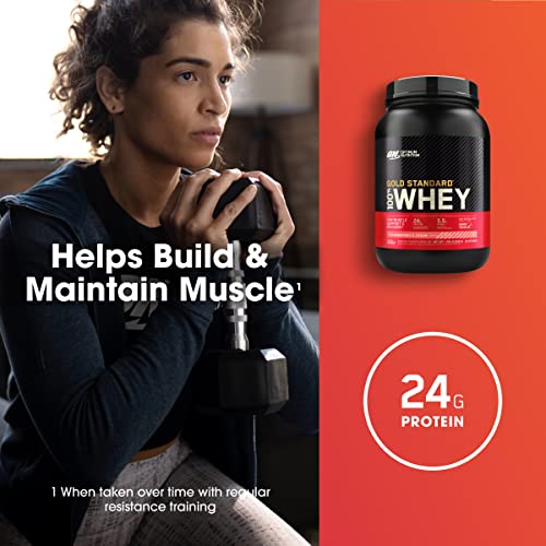 Optimum Nutrition Gold Standard 100% Whey Protein Powder, Strawberries & Cream Optimum NutritionUS supplements