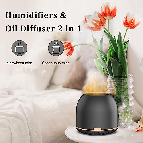 Flame-Light Aroma Diffuser,Ultrasonic Aromatherapy Diffuser with Auto-Off Function Timers OtheyaAu supplements