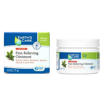 Earth's Care Pain Relieving Ointment - Triple Action Muscle and Joint Cream - Topical Analgesic 2.5 oz. (71 g) Earth's CareAu supplements