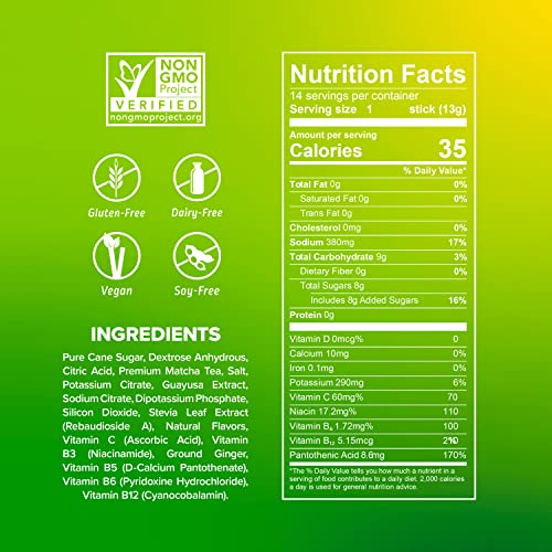 Liquid I.V. Hydration + Energy Multiplier - Lemon Ginger - Hydration Powder Packets Liquid I.V.US supplements