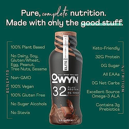 OWYN Only What You Need Pro Elite Vegan High Protein Keto Shake, 32g Protein OWYN Only What You NeedUS supplements