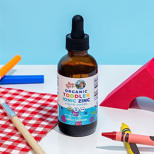 MaryRuth Organics USDA Toddler Liquid Drops | Zinc Sulfate | Immune Support Supplement| Skin Health | Vegan | Formulated for Ages 1-3 | Delicious Berry Flavor | 1 Month Supply | 2 Fl Oz MARYRUTH'SUS supplements