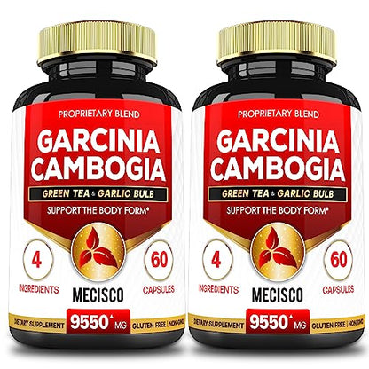 Garcinia Cambogia 9550mg - 4 Month Supply - Supplement for Men and Women - A Natural MeciscoUS supplements