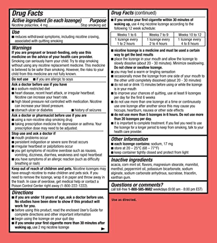 Habitrol Nicotine Lozenges 4 mg Mint Flavor - 72 Count – Stop Smoking Aid HabitrolUS supplements