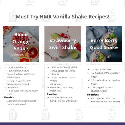 HMR 120 "Classic" Shake Meal Replacement Powder | Vanilla Shake Mix to Support Healthy HMRUS supplements