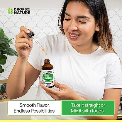 Green Tea Extract - 1000mg - 50% EGCG - Green Tea Liquid Drops, 4x more Powerful than Drops Of NatureUS supplements