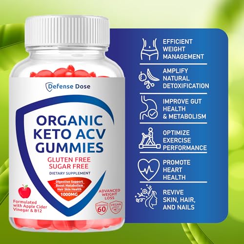 Organic Keto ACV Gummy Advanced Weight Loss - Gluten & Sugar Free Pro Active Rapid Belly Defense DoseUS supplements