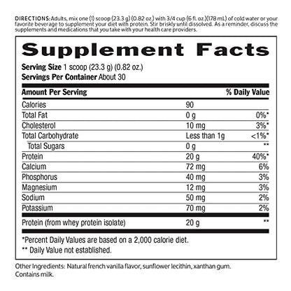 Biochem 100% Whey Sugar-Free Natural 20g, 24.6oz, Certified Vegetarian, Certified Gluten BiochemUS supplements