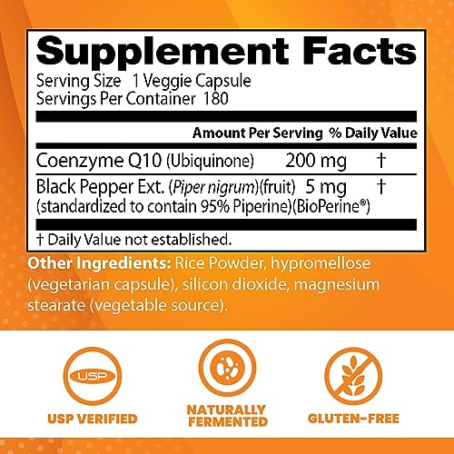 Doctor's Best High Absorption CoQ10 with BioPerine, Non-GMO, Gluten & Soy Free Doctor's BESTUS supplements
