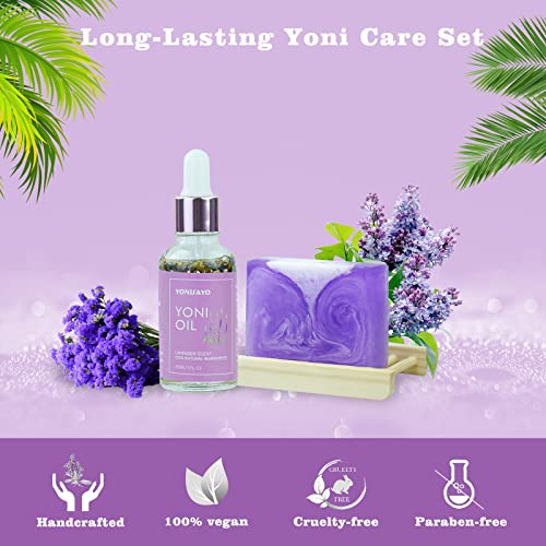 Yoni Wash Yoni Oil Yoni Soap Set, 5.29oz Yoni Soap Bar, 2 * 30ml Feminine Oil, 6.7 fl.oz Feminine Wash yonisayoAu supplements