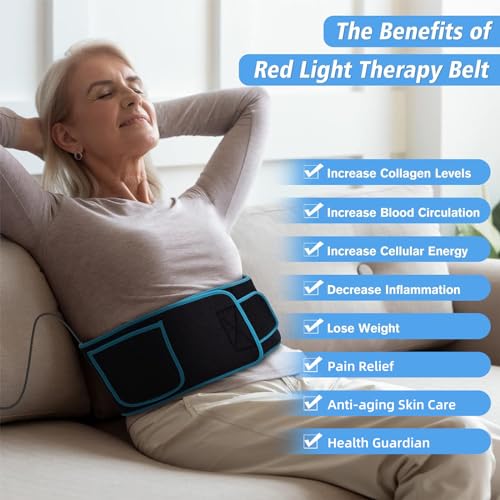 Red Light Therapy Near Infrared Light Therapy Wrap Belt for Body with Timer for Waist Back Shoulder AKYSUNAu supplements