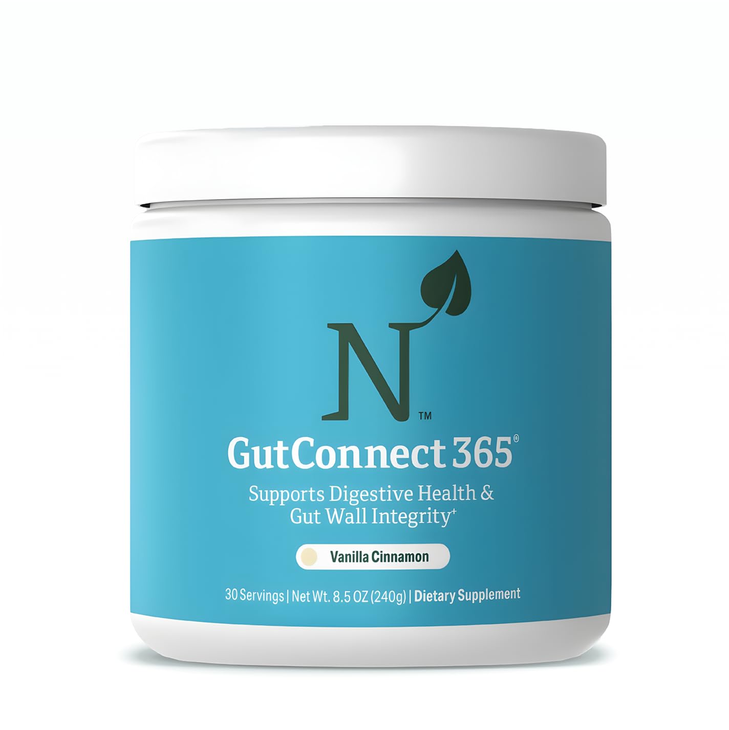 GutConnect 365 Gut Health Superfood Powder | Formulated With Slippery Elm Bark & L Glutamine | Vegan Certified | Allergen Free | Non-GMO | Soy Free | Made in the USA | 30 Servings – Vanilla Cinnamon Nature M.D.Au supplements