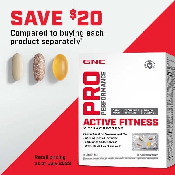 GNC Pro Performance Active Fitness Vitapak Program | 30 Servings GNCAu supplements