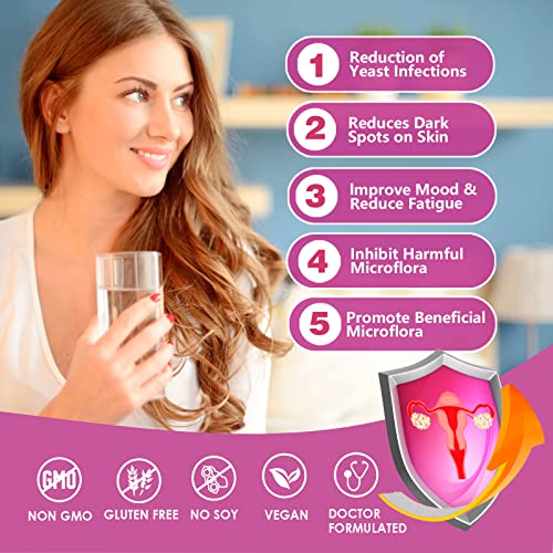 OMOGS Women's Probiotic,120-Billion-CFUs, 18 Strains, with 3 Prebiotics and Cranberry OMOGSUS supplements