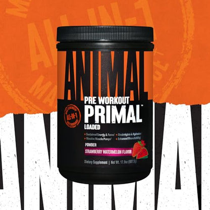 Animal Primal Muscle Hydration + Preworkout Powder – Contains Beta Alanine, 3DPump AnimalUS supplements