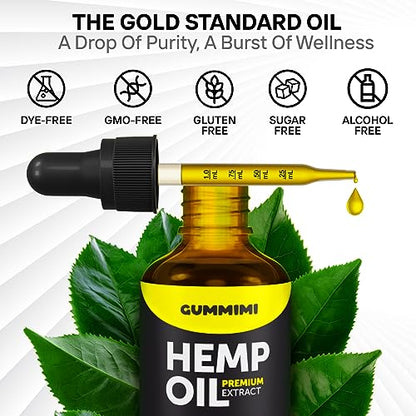 GummiMi Оrganic Hеmp Oil 10 000 000 mg - Natural Drops - Rich in Vitamins B, C, E GummiMiUS supplements