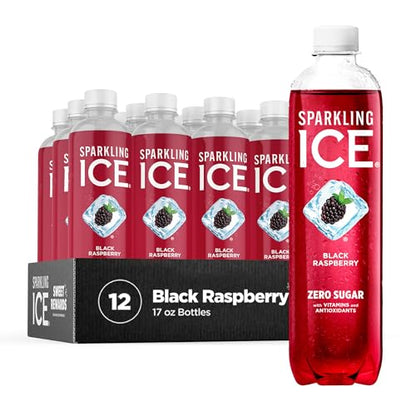 Sparkling Ice, Black Raspberry Sparkling Water, Zero Sugar Flavored Water, with Vitamins Sparkling ICEUS supplements