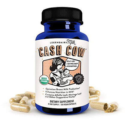 Legendairy Milk Cash Cow Lactation Supplement, Moringa, Alfalfa, and Goat's Rue Legendairy MilkUS supplements