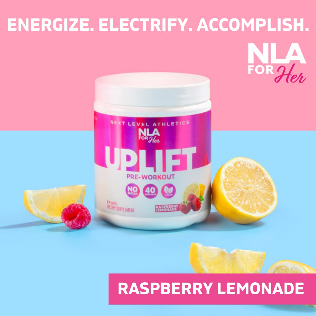 Uplift Pre-Workout for Women (30 Servings) -Raspberry Lemonade-Provides Clean NLA for HerAu supplements