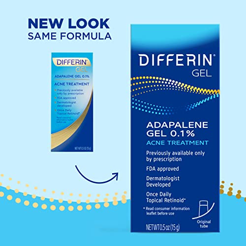Differin Acne Treatment Gel, 30 Day Supply, Retinoid Treatment for Face DifferinUS supplements