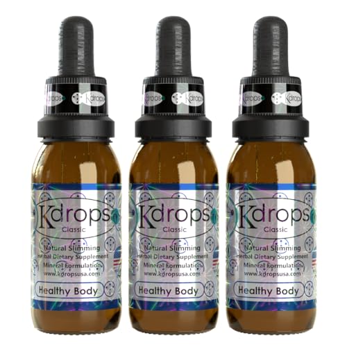 KDROPS CLASSIC - Powerful Fat Burner, Liquid Drops - 3 Month Treatment (Pack of 3) KDrops ClassicAu supplements