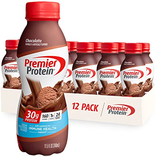 Premier Protein Shake, Chocolate, 30g Protein 1g Sugar 24 Vitamins Minerals Nutrients Premier ProteinUS supplements