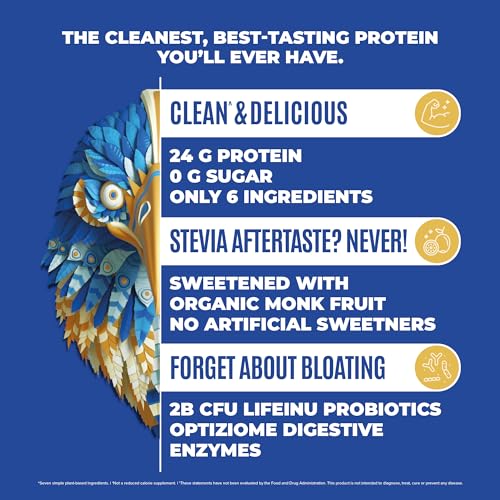 BIRDMAN Falcon Organic Vegan Protein Powder Vanilla, 24g Protein, Sugar Free, Probiotics BIRDMANUS supplements