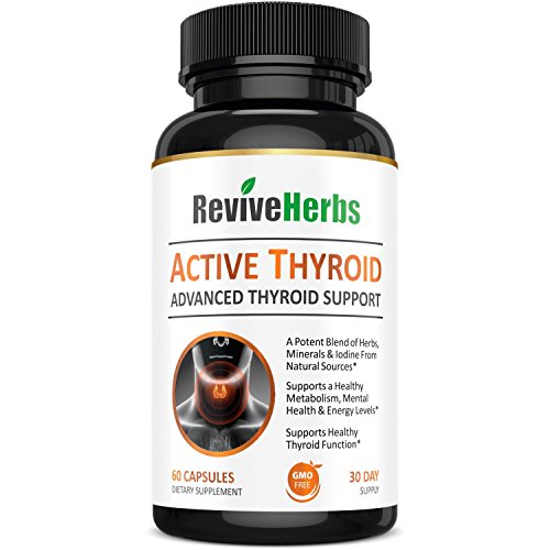 Revive Herbs Premium Thyroid Support with Ashwagandha, Iodine, Selenium, Magnesium Revive HerbsUS supplements