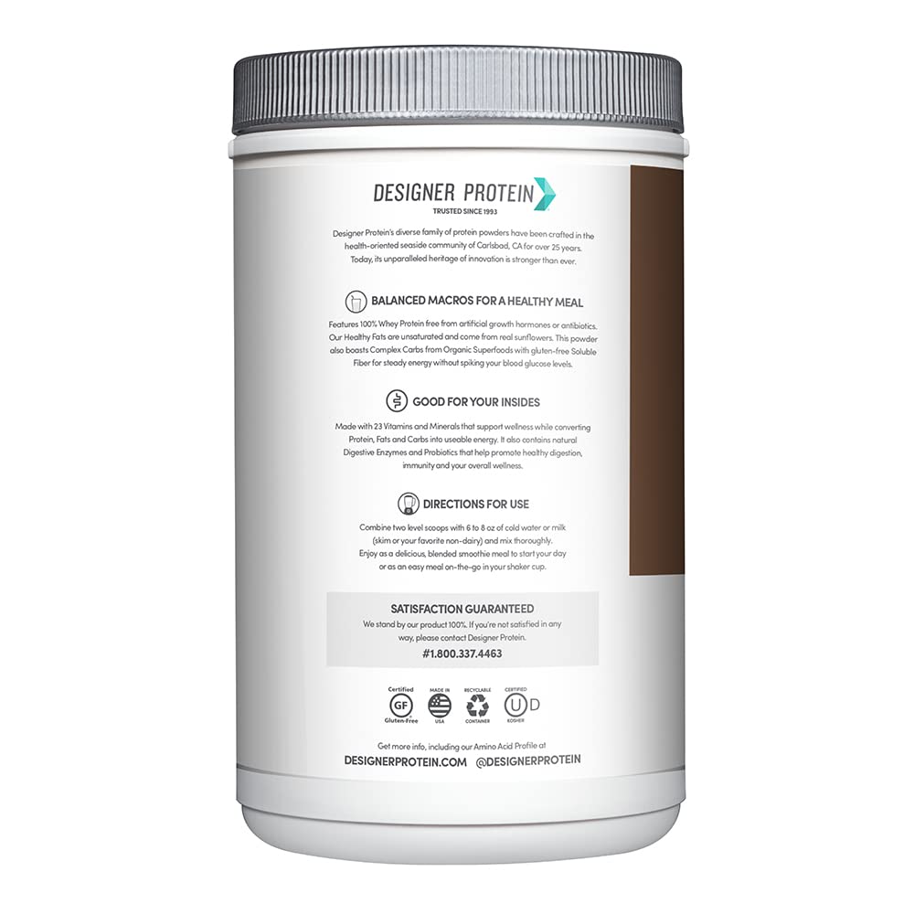 Designer Wellness, Designer Whey Protein Meal Powder with Vitamins, Minerals, and Organ Designer WellnessUS supplements