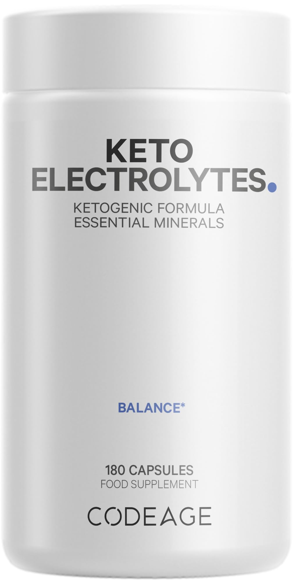Keto Electrolytes Supplement – Vegan Electrolyte Tablets w Magnesium, Potassium CodeageUS supplements