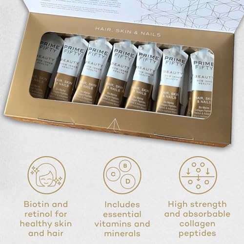 Prime Fifty Liquid Collagen 5,000mg, 14 x 15ml Sachets – Passion Fruit Flavour FutureYou CambridgeAu supplements