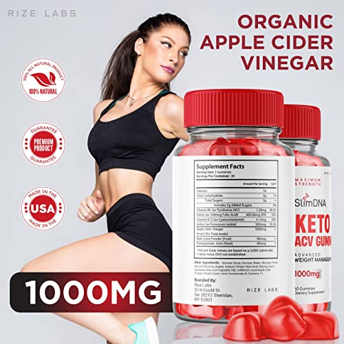 rize labs (3 Pack) SlimDNA Keto Gummies - ACV for Advanced Weight Loss with Apple Cider rize labsAu supplements