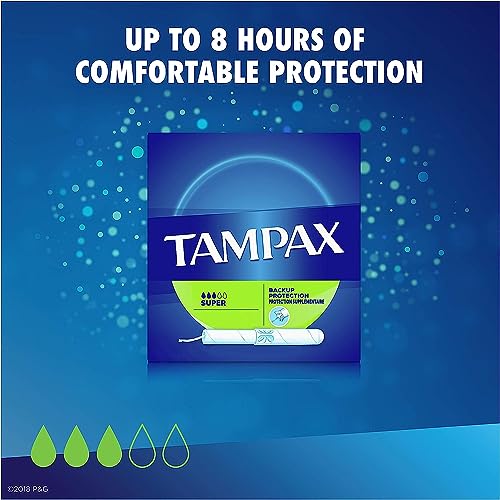 Tampax Tampons, Super Absorbency, Cardboard Applicator, Leakgaurd Skirt, Unscented, 20 Count TampaxAu supplements