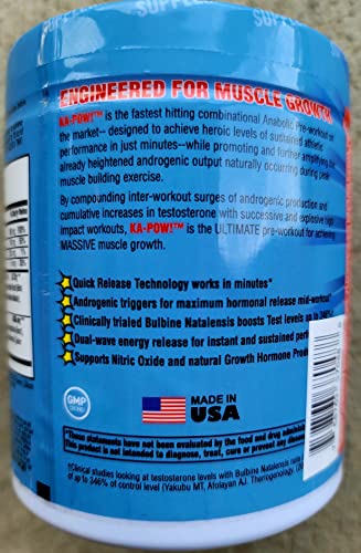 PREWORKOUT TESTOSTERONE BOOSTER - KA-POW! The Fastest Hitting ANABOLIC PRE HERO SUPPLEMENTSUS supplements