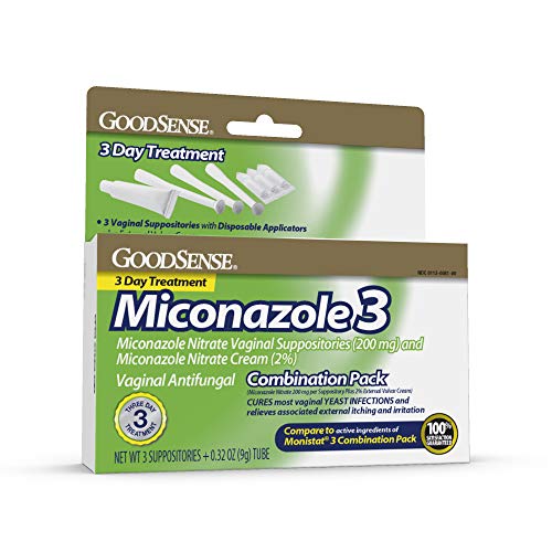 GoodSense Miconazole Nitrate Vaginal Suppositories (200 mg) and Miconazole Nitrate Cream (2%) GoodSenseAu supplements