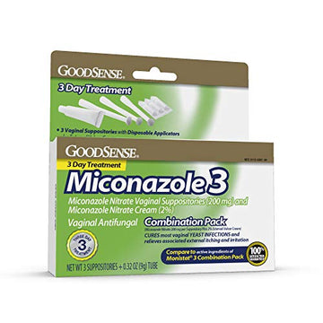 GoodSense Miconazole Nitrate Vaginal Suppositories (200 mg) and Miconazole Nitrate Cream (2%) GoodSenseAu supplements