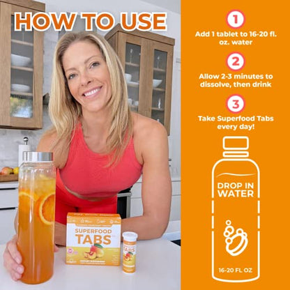 skinnytabs Superfood Tabs Detox Cleanse Drink - Fizzy Nutrition Supplement skinnytabsUS supplements