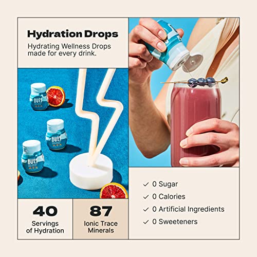 Buoy Electrolyte Drops | 120 Servings | No Sugar, No Sweeteners | Dietitian Recommended BuoyAu supplements