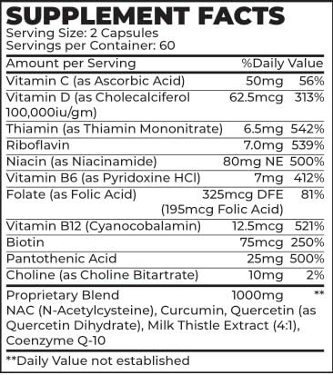 Restorio™ Metabolic Health Support Capsules - Liver & Inflammation Support - Hangover Prevention - Exercise Recovery - 120 Capsules RestorioAu supplements