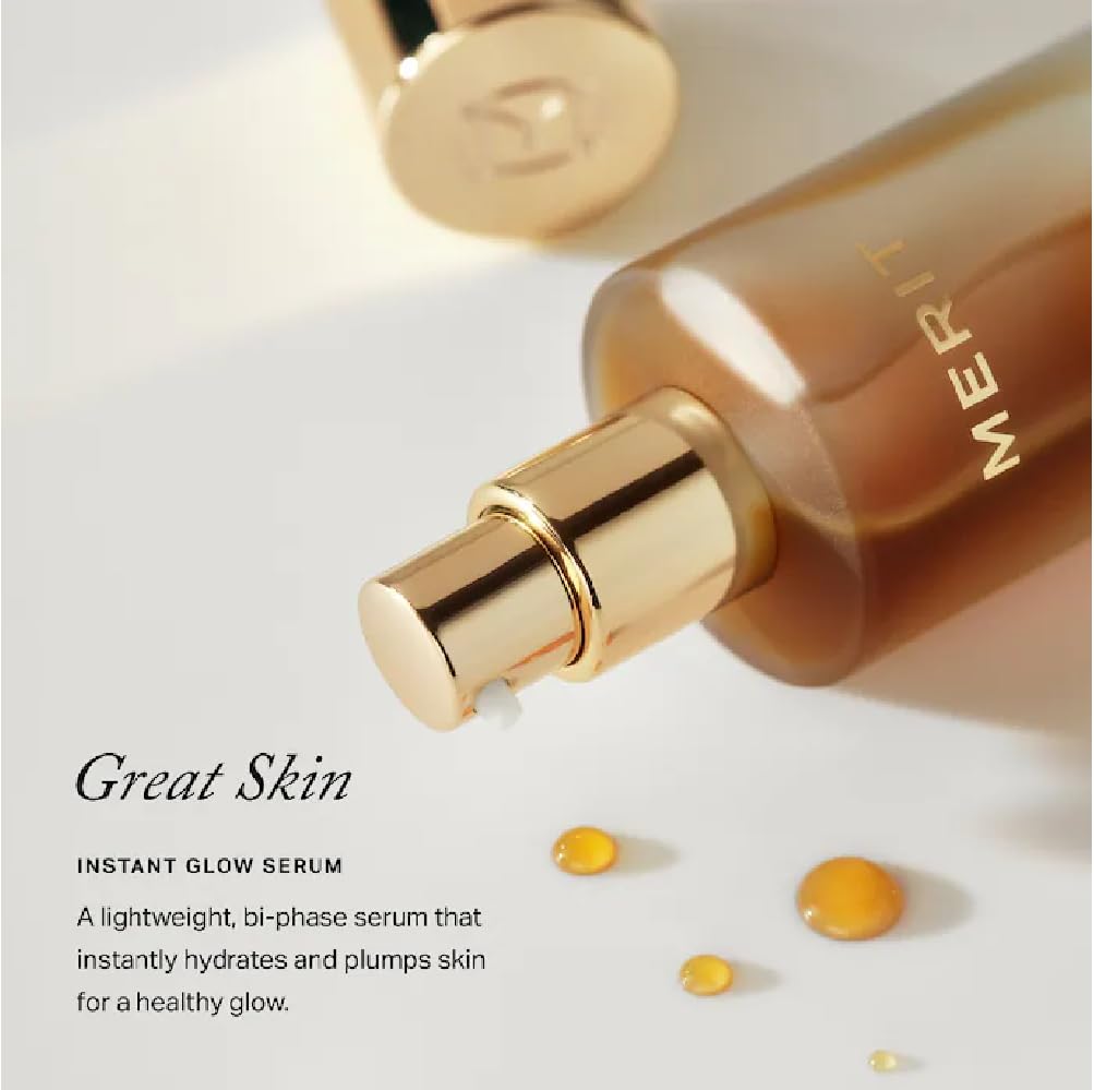 M Great Skin Instant Glow Serum with Niacinamide and Hyaluronic Acid (1.69 oz / 50 ml) + Bonus Acne Patch (36 Pieces) Tea Tree Oil Facial Water Gel NAPHAu supplements